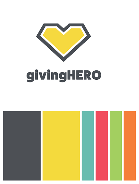 givinghero logo and brand colors