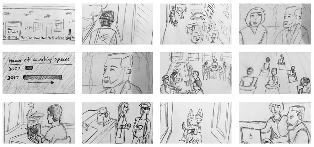 storyboard of commons video