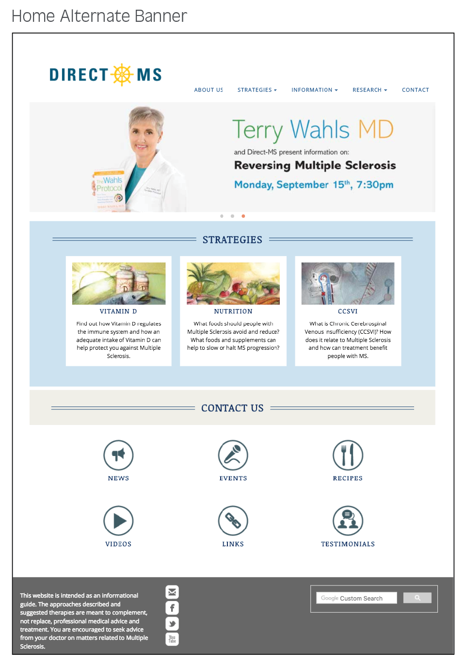 Direct-MS Alternative Home Page
